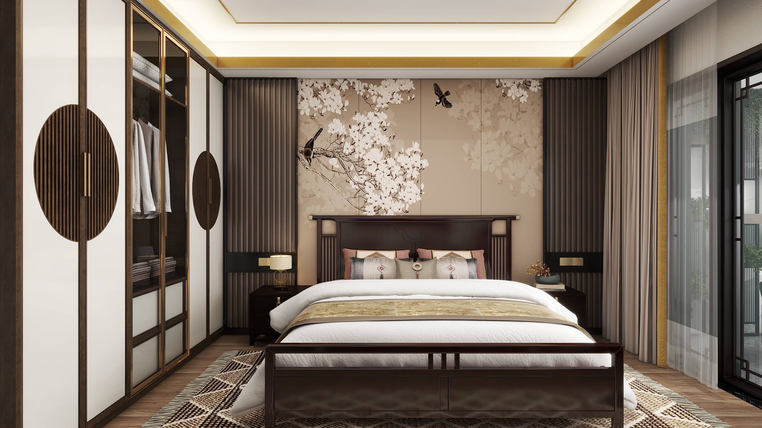 全屋定制设计321-万山华府179㎡3室装修效果图