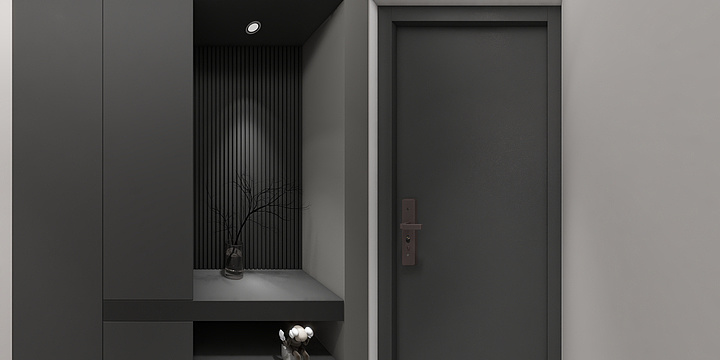 居舍装饰设计工作室-顶墙行业-专业证书考核户型-装修设计方案