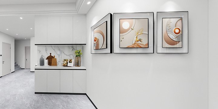 CW金-2层楼家装效果图（5.9）-装修设计方案