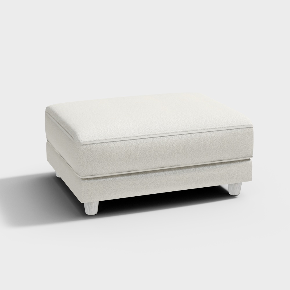 NATUZZI C054 Speranza Beige white sofa stool3D模型