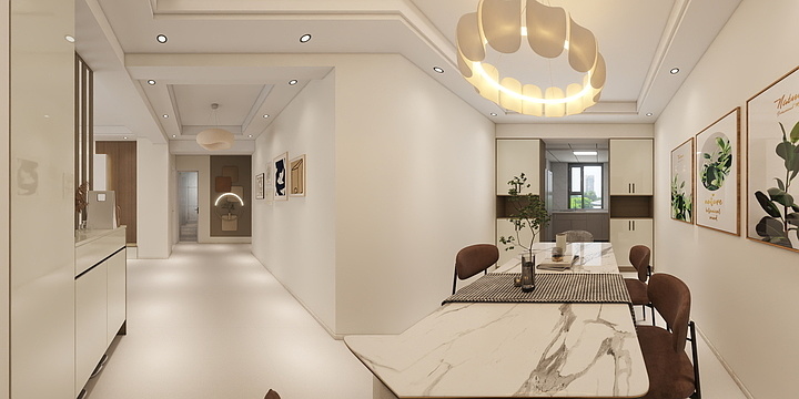 曲靖爱美家装饰工程有限公司-马龙紫馨花园一期3栋401室单元房-装修设计方案