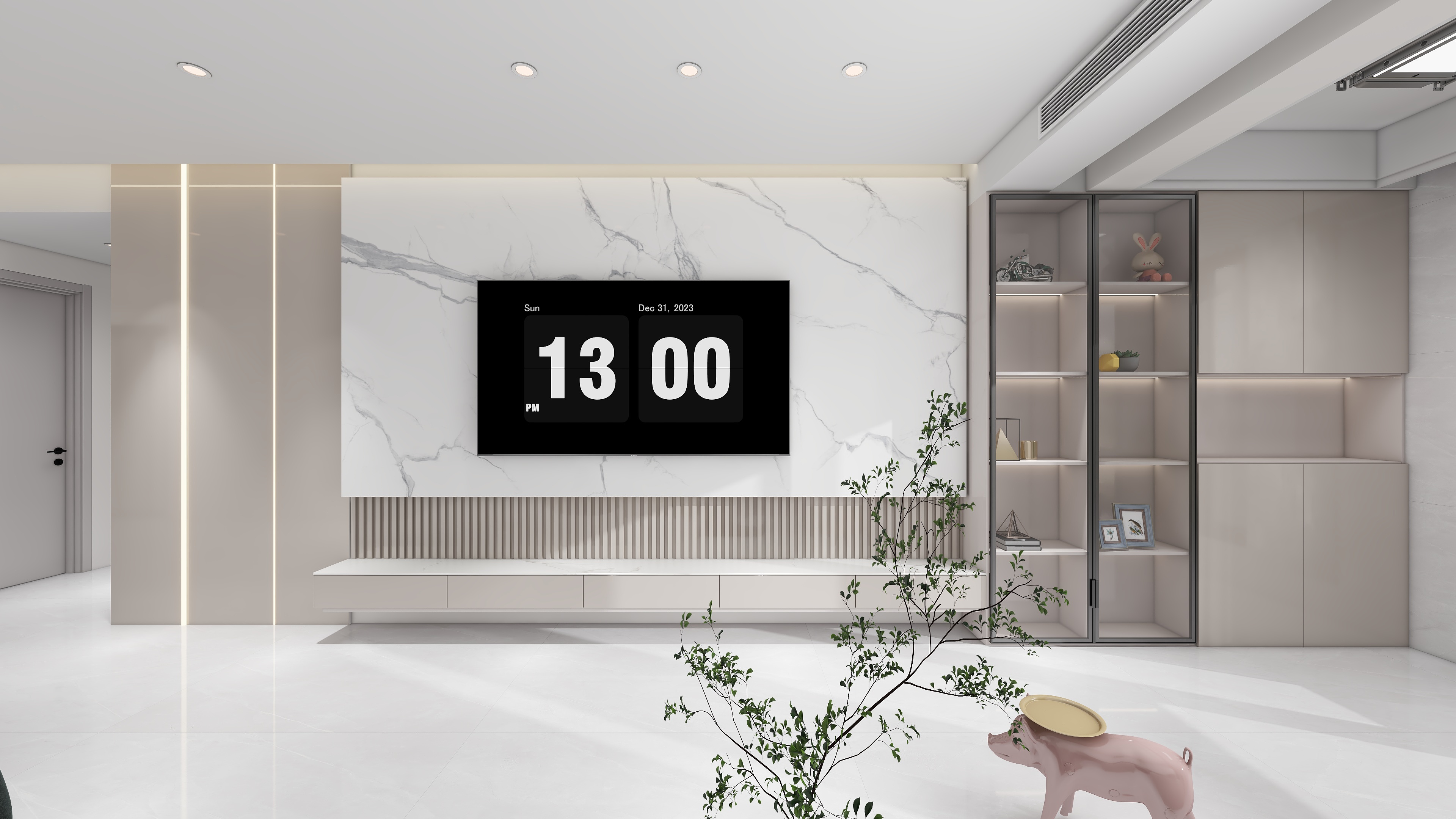 梦越室内设计-容湖壹号128㎡3室-装修设计方案