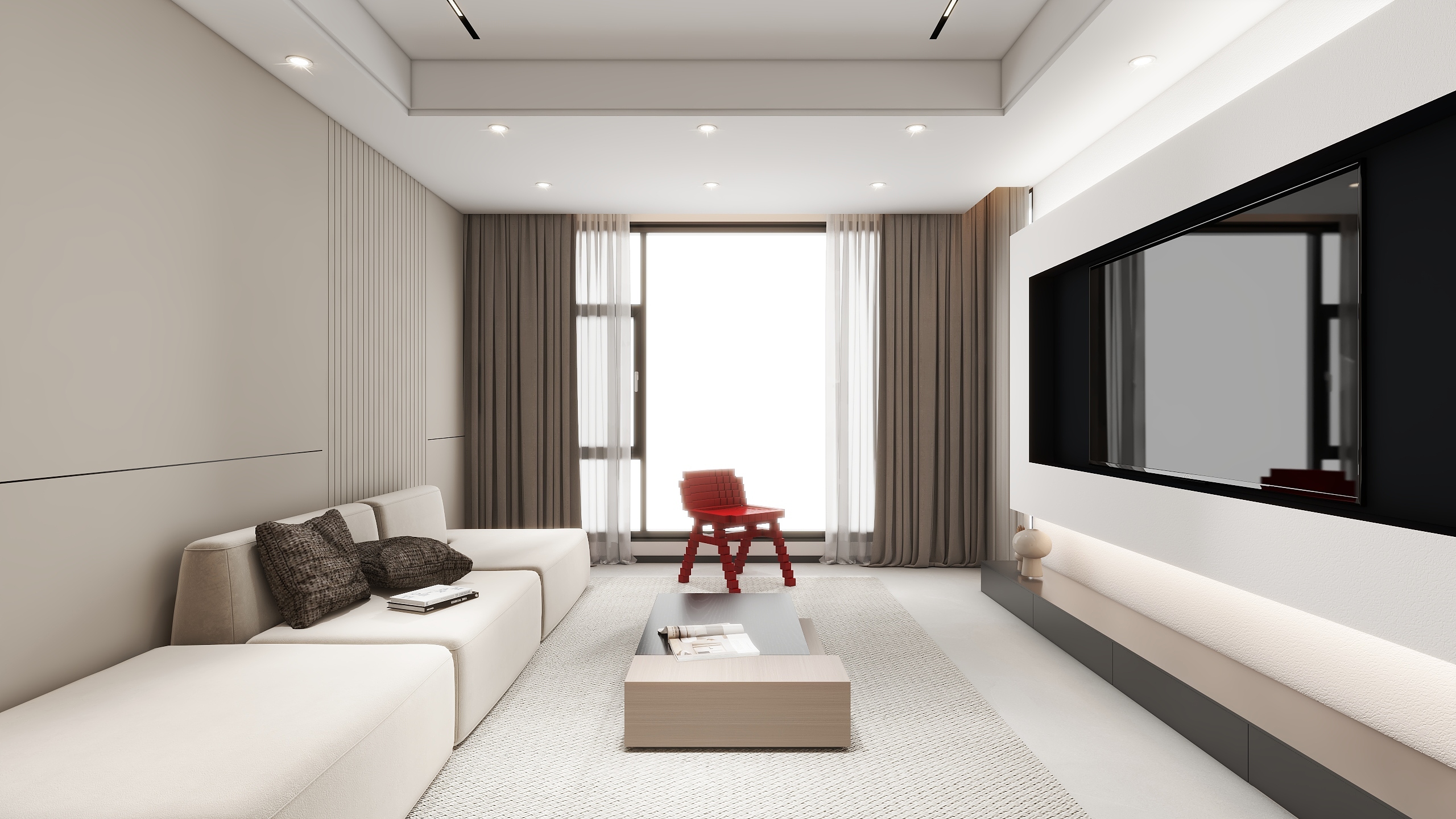 萤飞秋叶随-现代简约88平方-装修设计方案