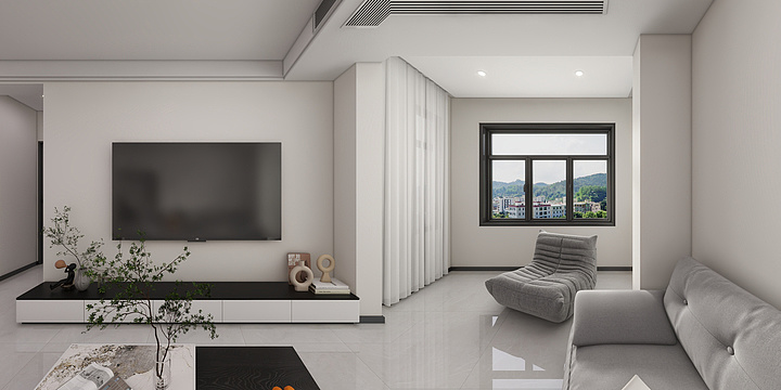 设计师-吕-望月苑 套二单卫-装修设计方案