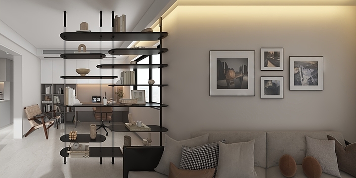 空白格设计-翠微现代简约-装修设计方案