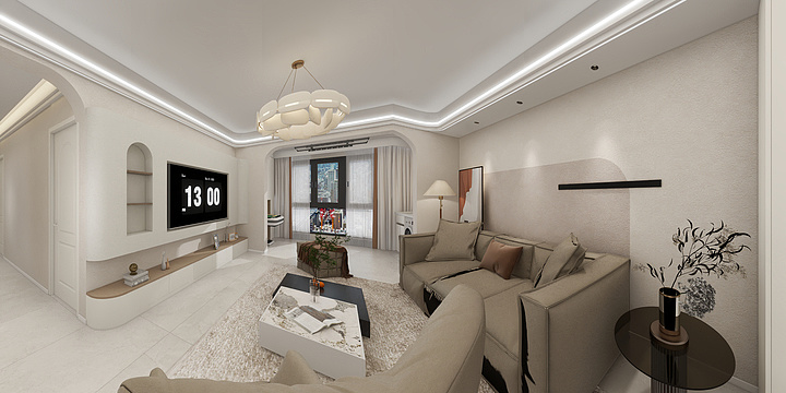 设计师-阿凯-碧溪天地6栋，奶油风-装修设计方案