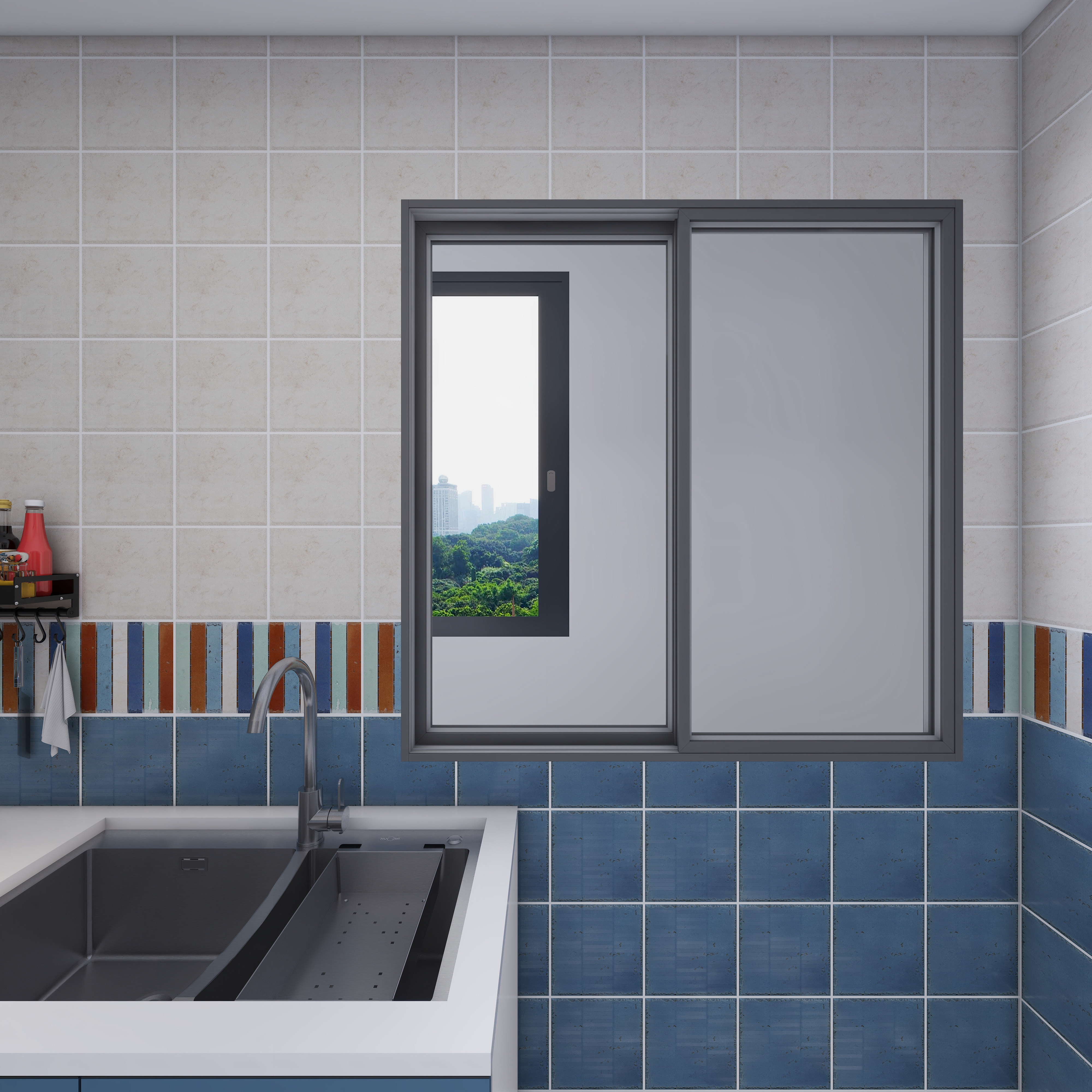 A设计宇泽A-舒馨雅致一层厨房装修效果图第3张