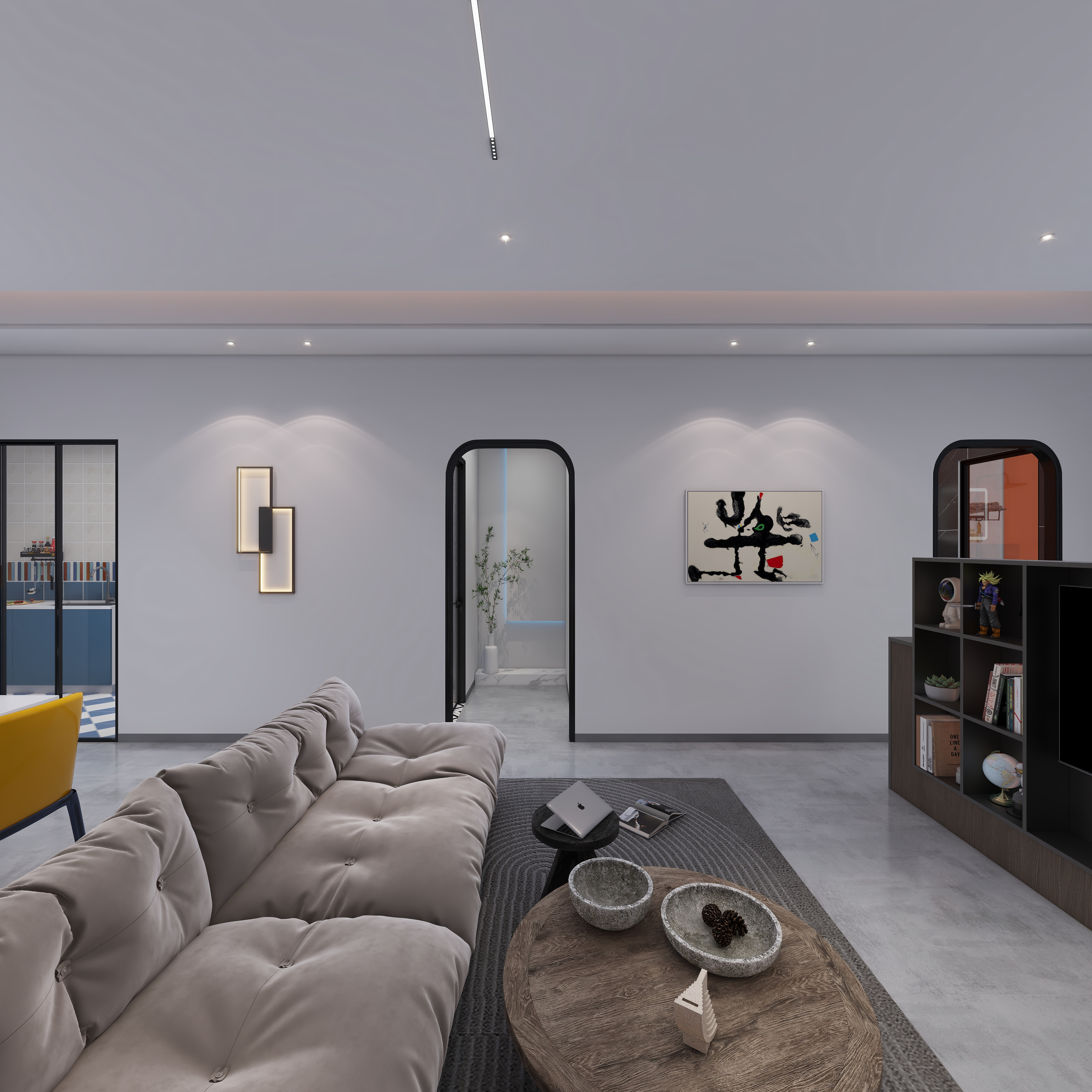 A设计宇泽A-舒馨雅致一层客餐厅装修效果图第5张