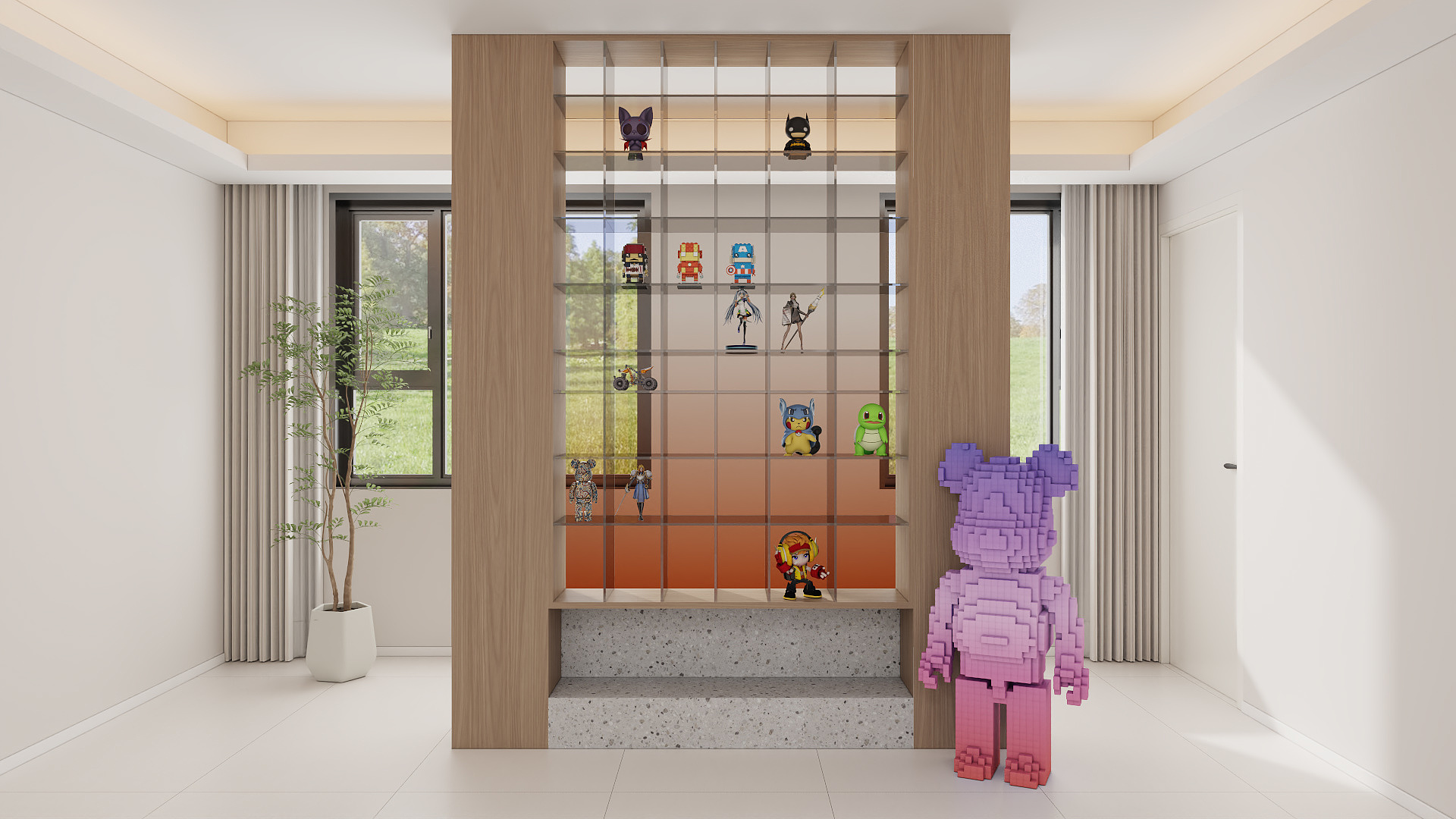 挽苏--展示墙-装修设计方案