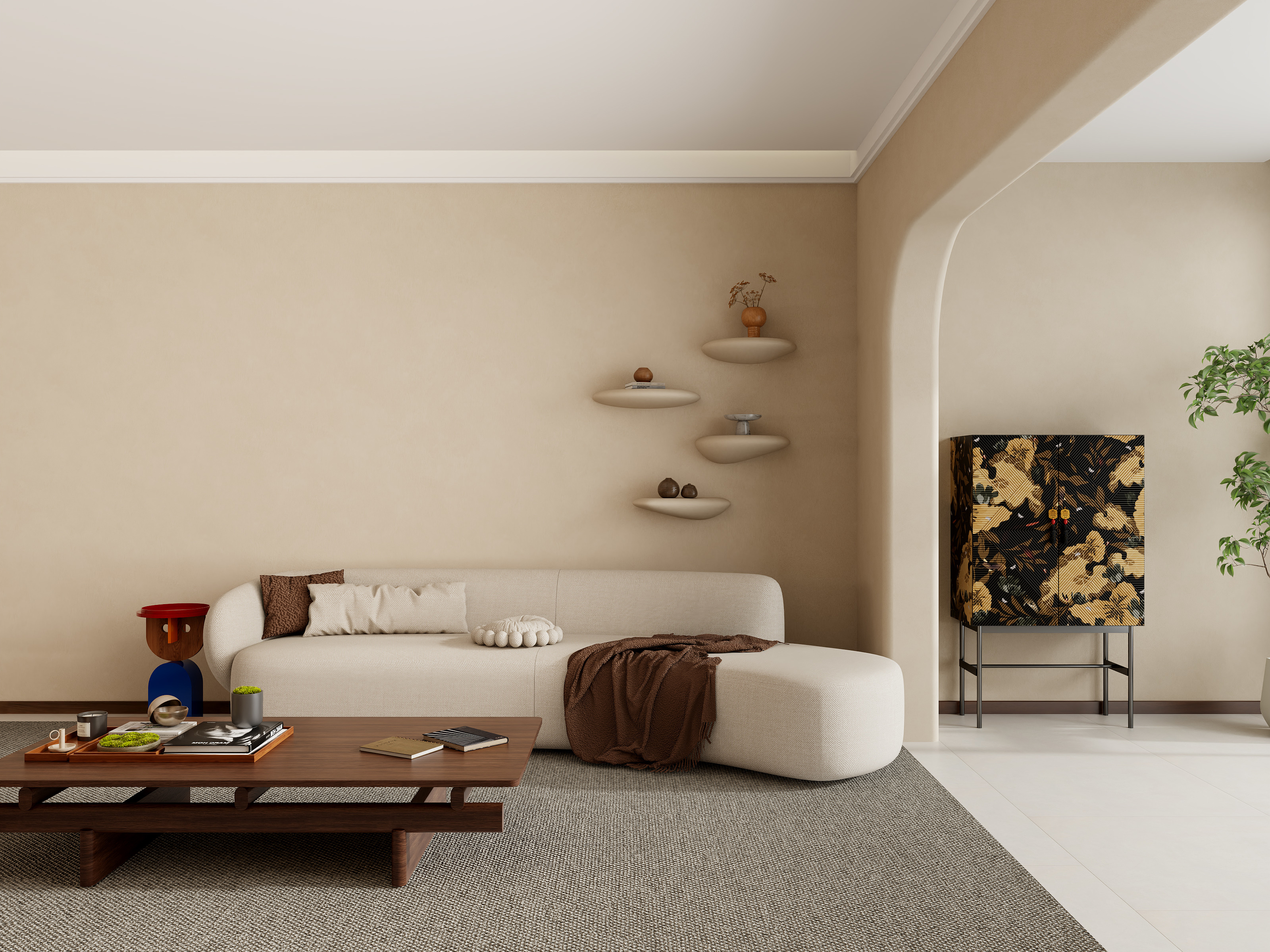 bnnni-诧寂风客厅-装修设计方案