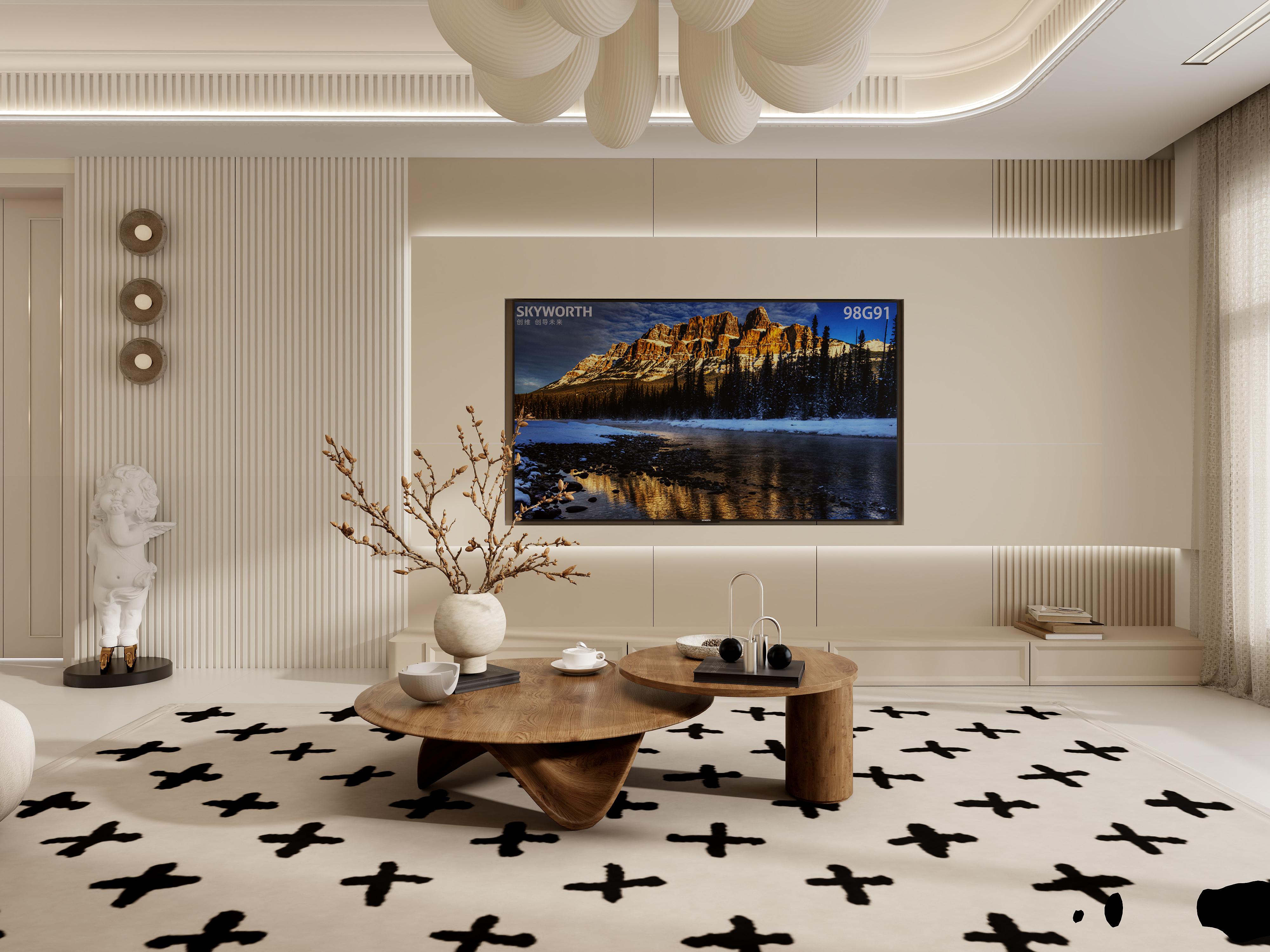 yux0009-轻法式141㎡3室-装修设计方案