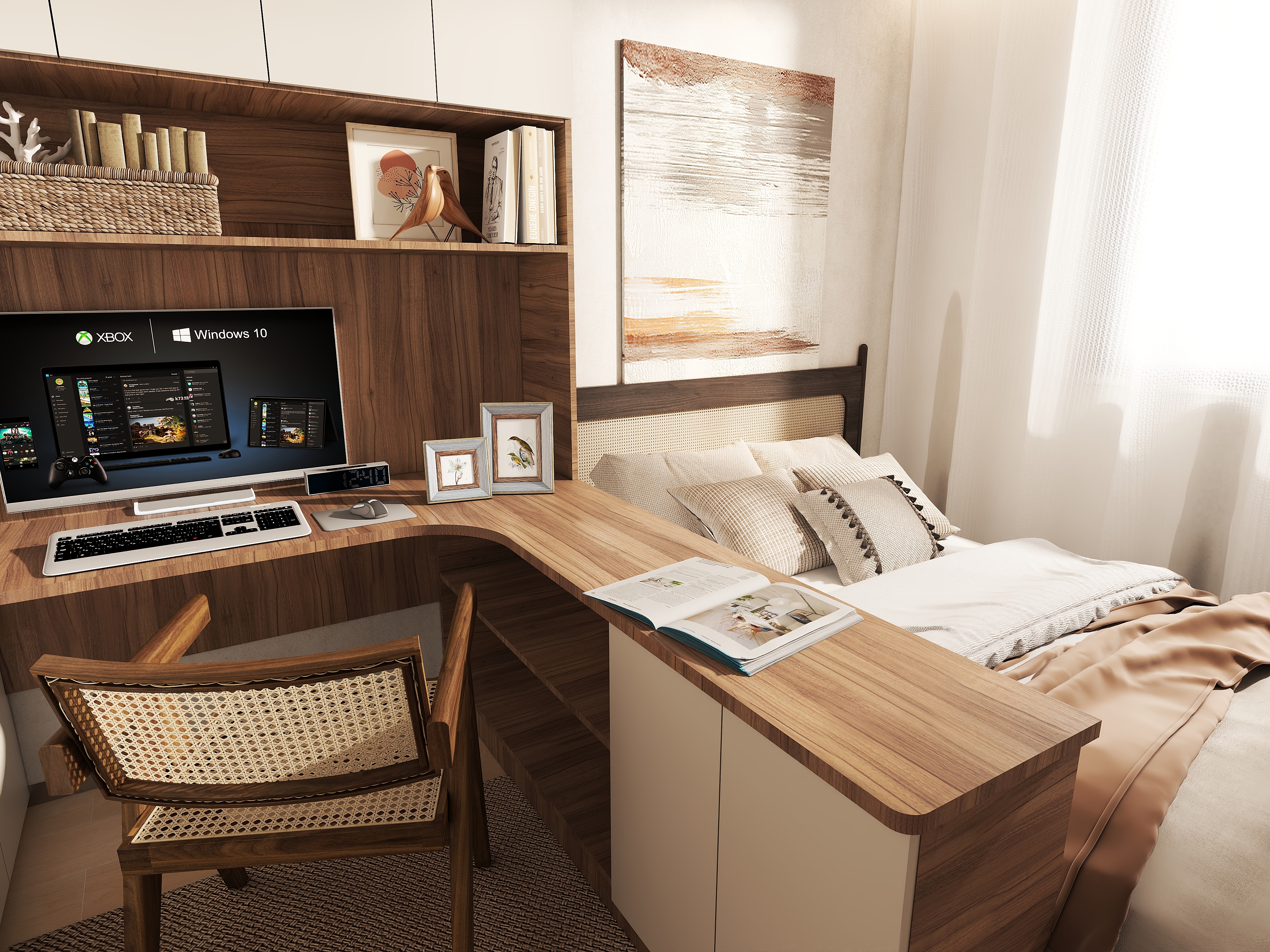 蜘蛛侦探001-超写实侘寂风--131㎡4室-装修设计方案