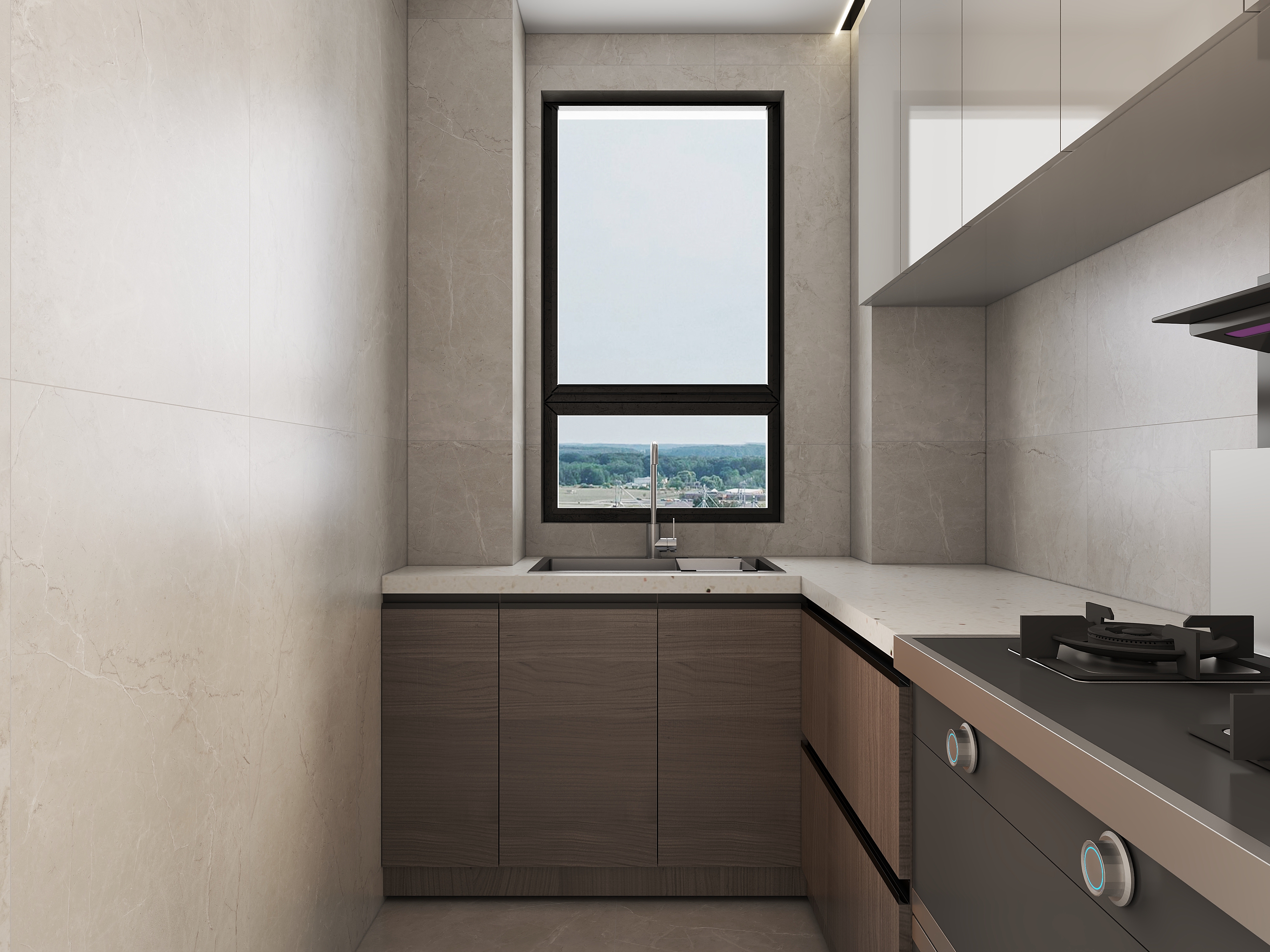 蜘蛛侦探001-超写实侘寂风--131㎡4室装修效果图