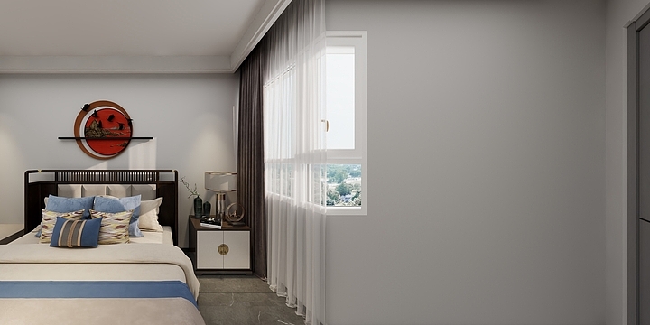 室内设计祁淇-五矿柴达木广场-新中式-装修设计方案