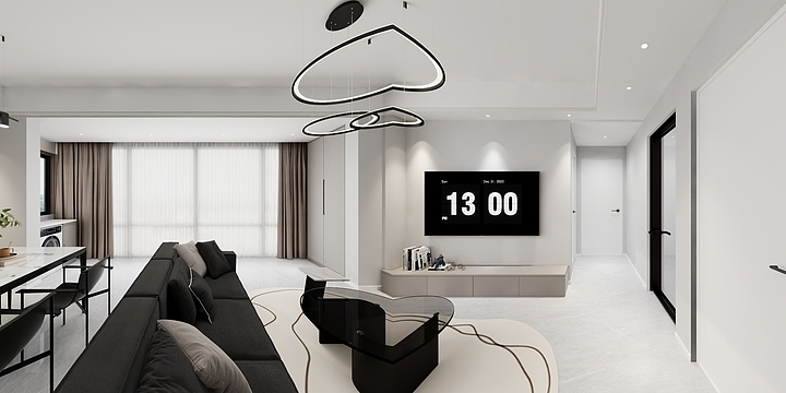 郑杰-理想城效果图-装修设计方案