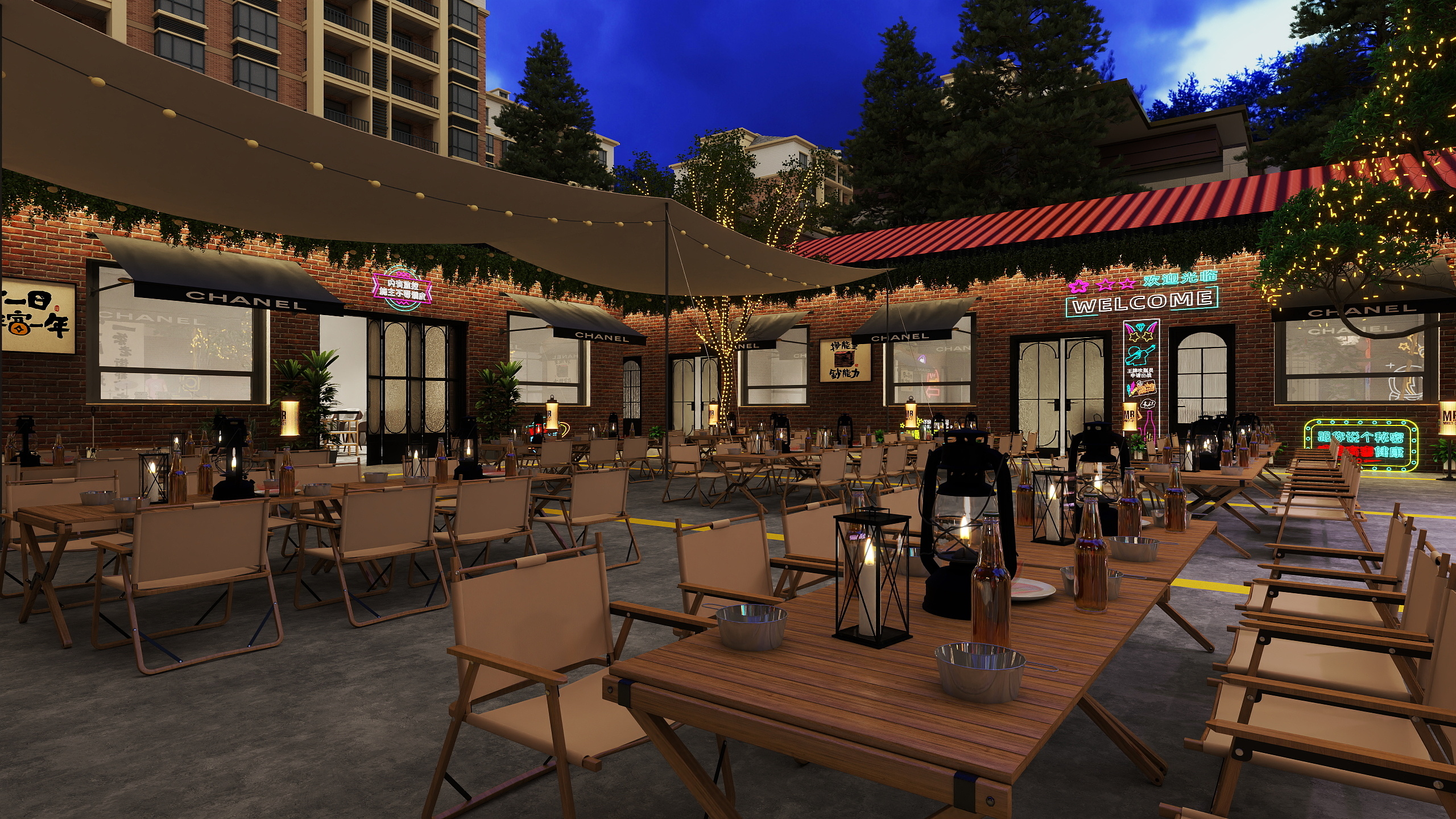 设计师-锦涛-小院烤肉-装修设计方案