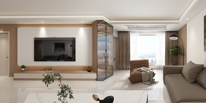 艾菲尔设计工作室-金湖茗苑蒋总现代雅居-装修设计方案