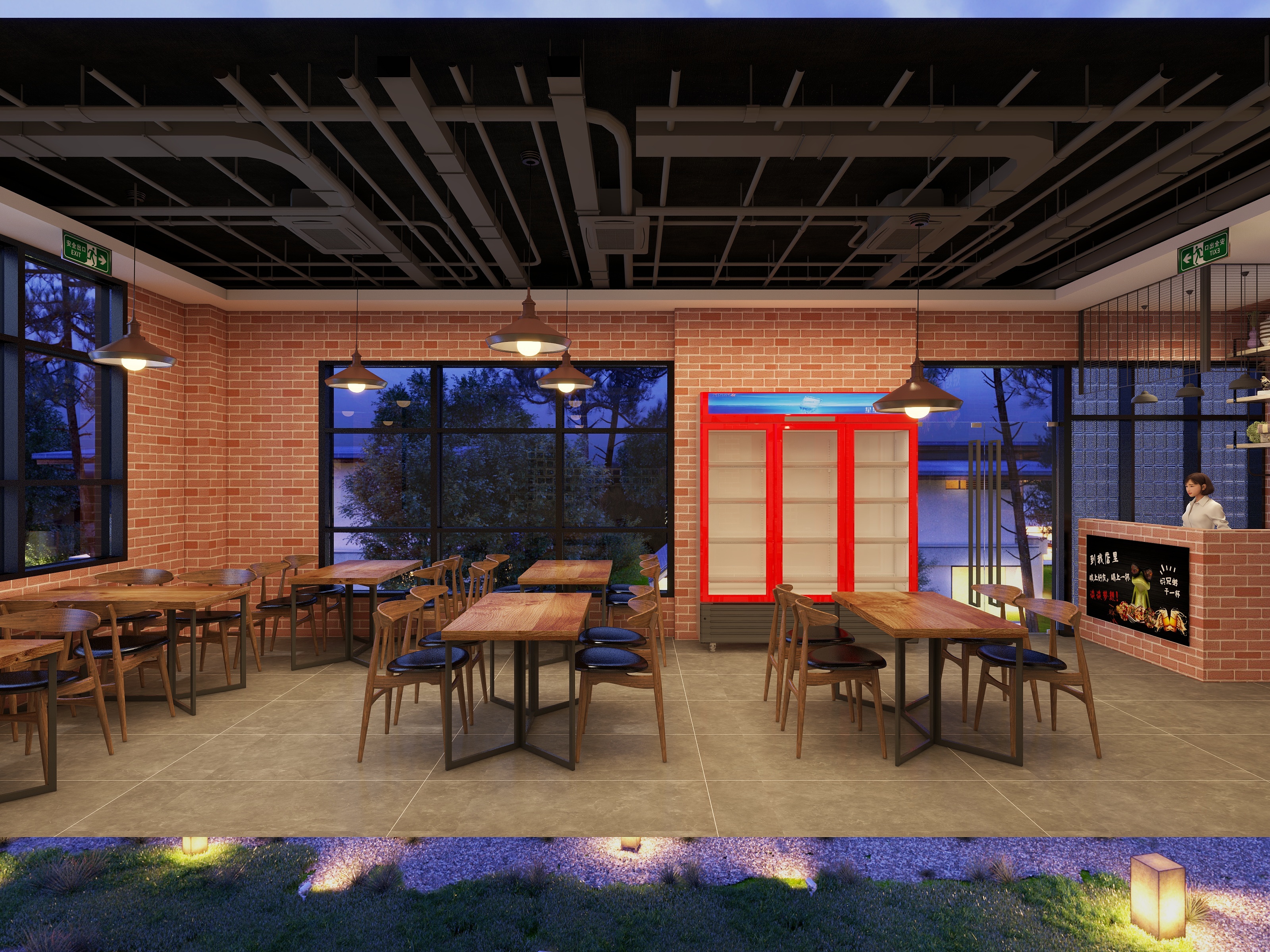 设计师刘飞-周三烧烤-装修设计方案