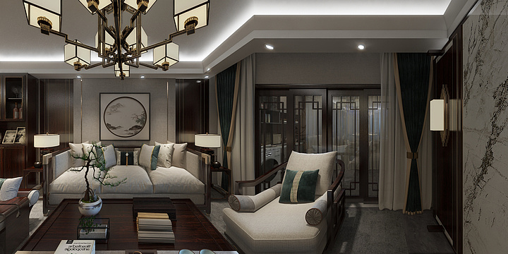 小炜99-滨江半岛住宅116㎡3室-装修设计方案