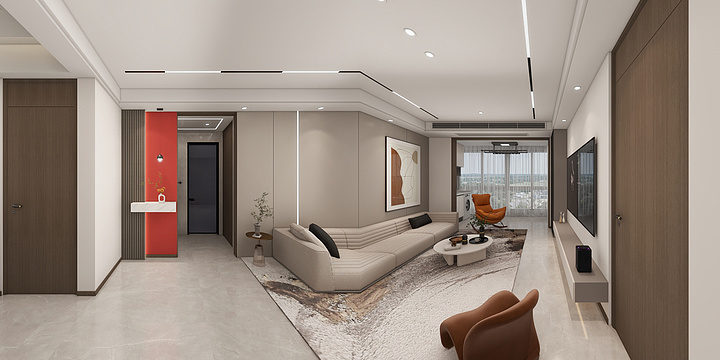 阜宁品清装饰设计-汇贤华府11-901-装修设计方案