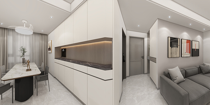 顶秀装饰大勇-繁阳生活广场112平米-装修设计方案