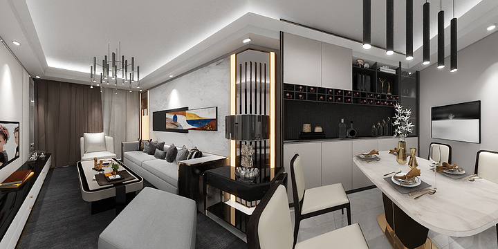 Shier1-海德公园81㎡3室-装修设计方案