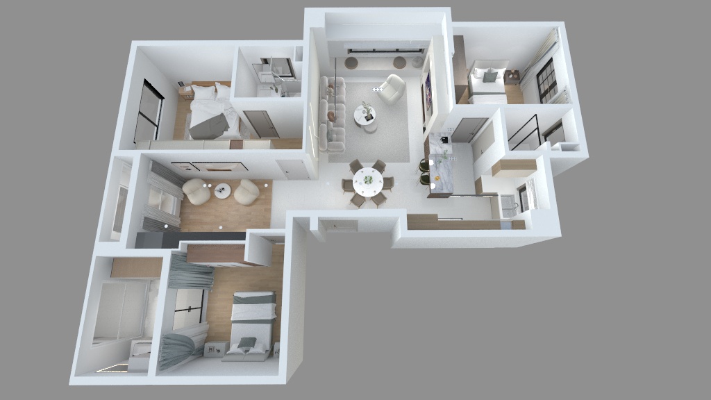 皓月映空千里明-江宸佳园2栋135-装修设计方案