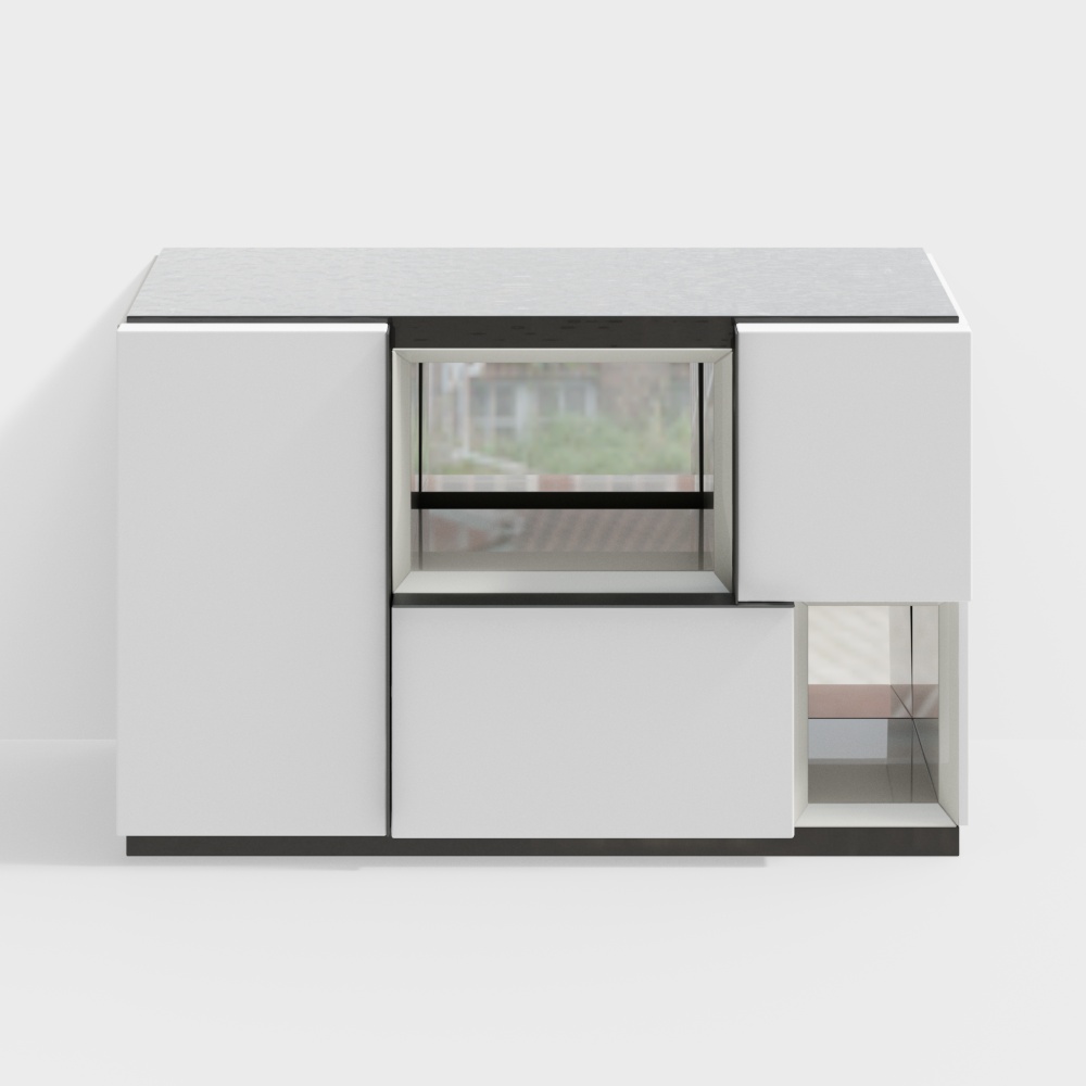 Modern outdoor storage cabinets3D模型
