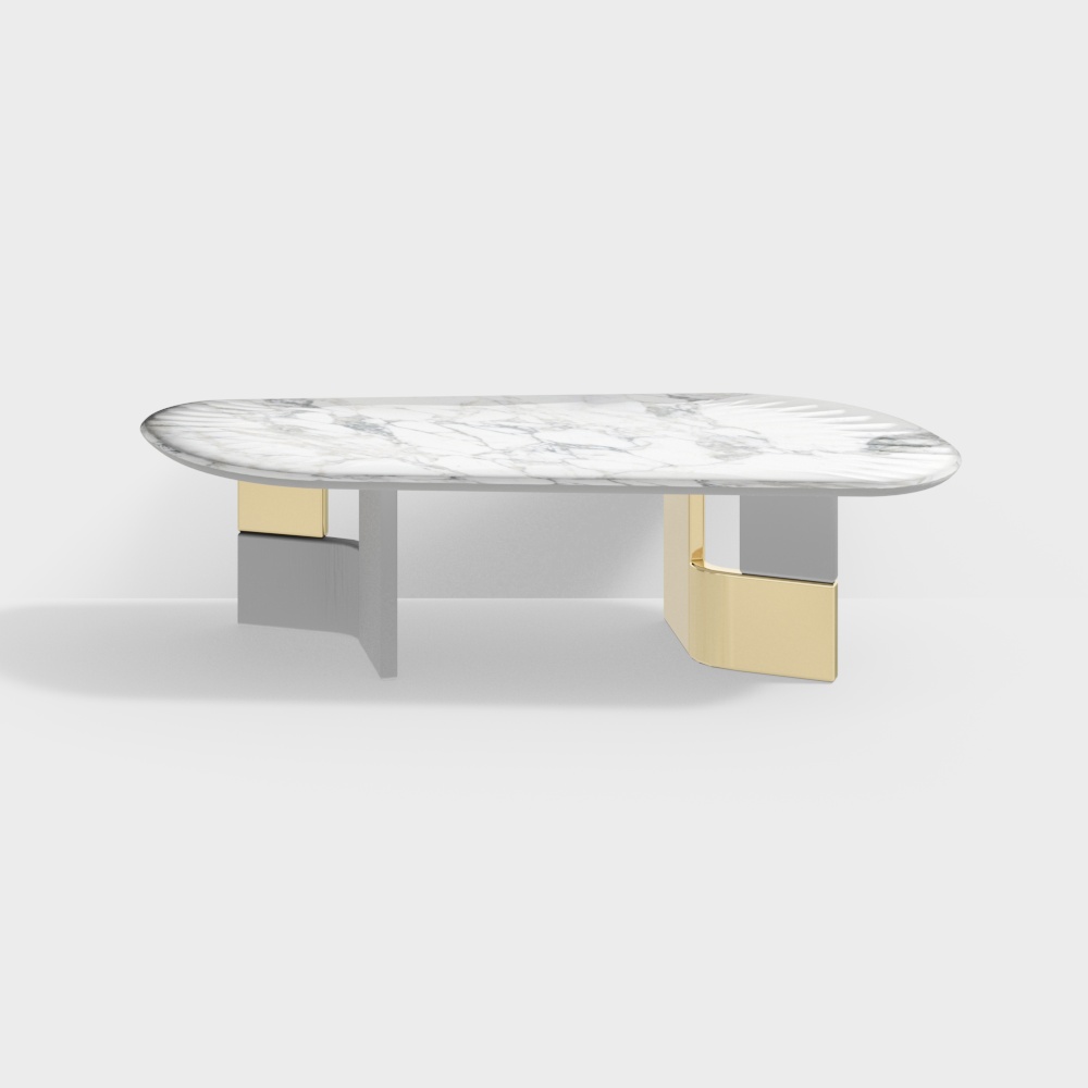 Italian style living room coffee table3D模型