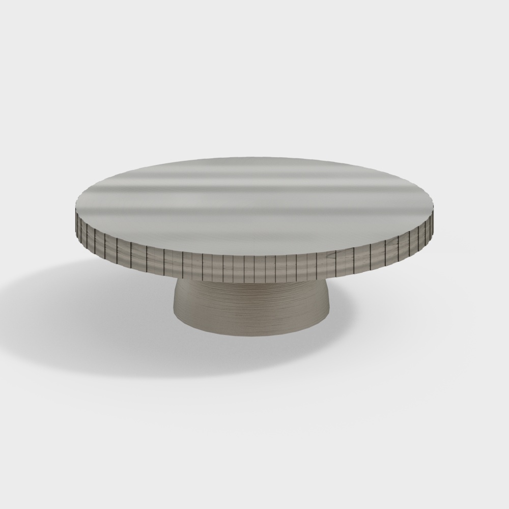 European style living room round table3D模型