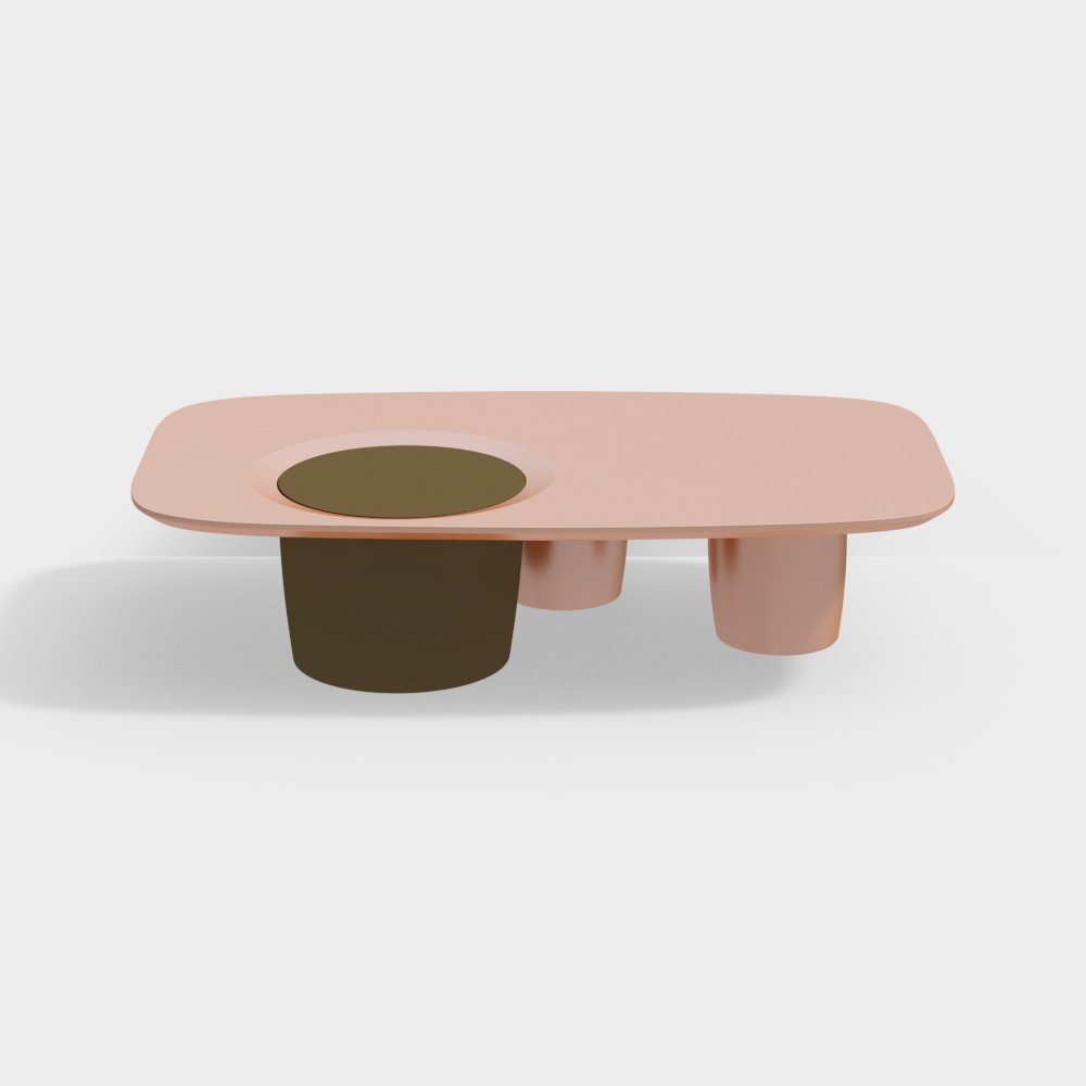 Minimalist outdoor table3D模型