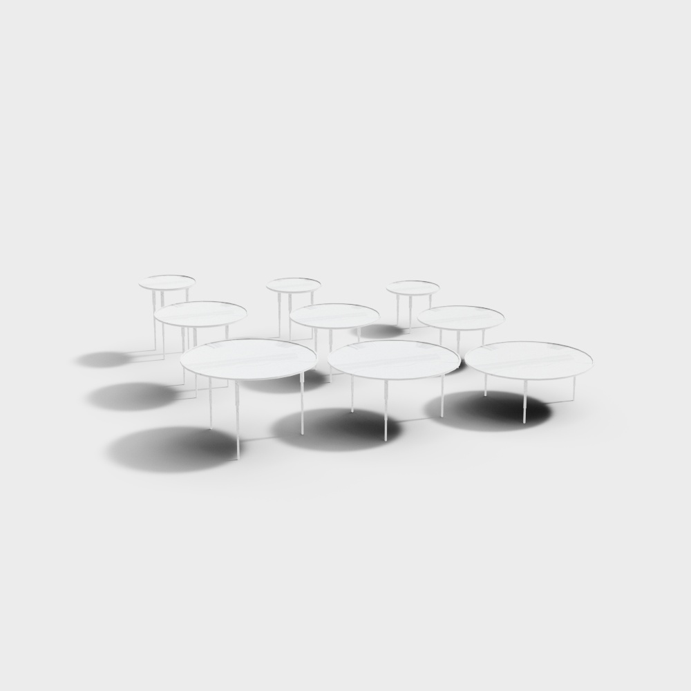 Modern living room leisure stool3D模型