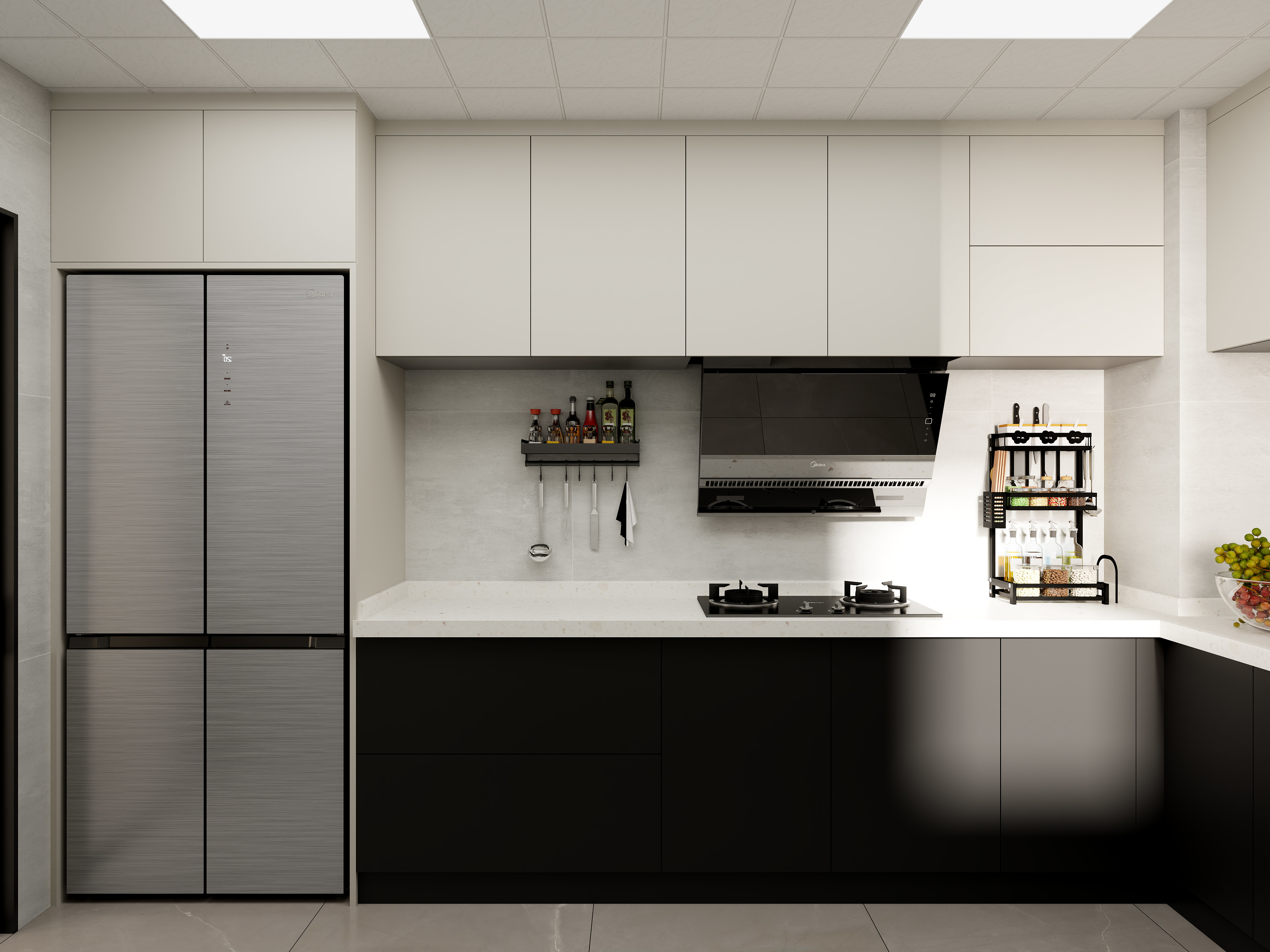 壹诺设计工作室-115㎡3室-现代简约装修效果图