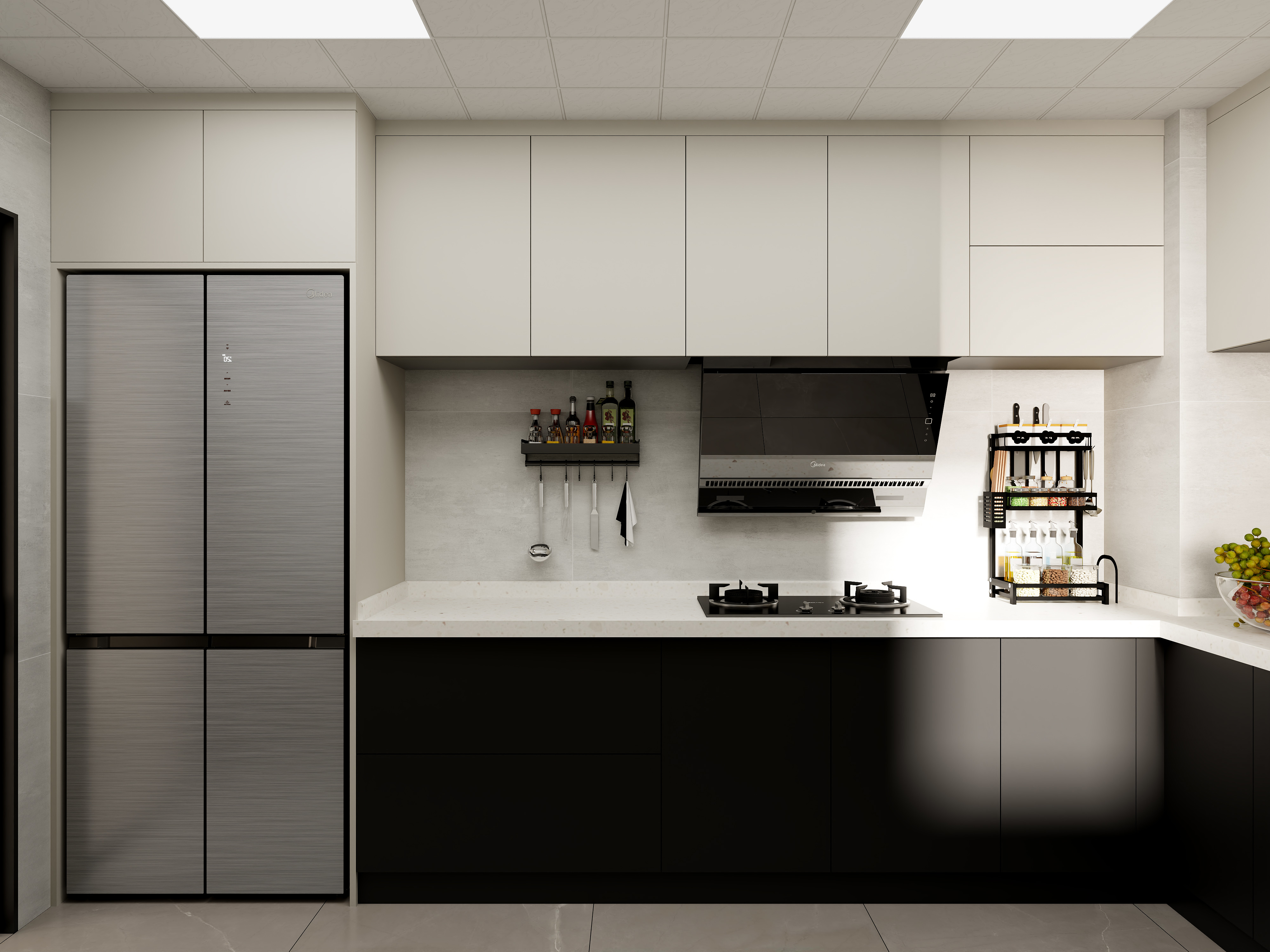 壹诺设计工作室-115㎡3室-现代简约装修效果图