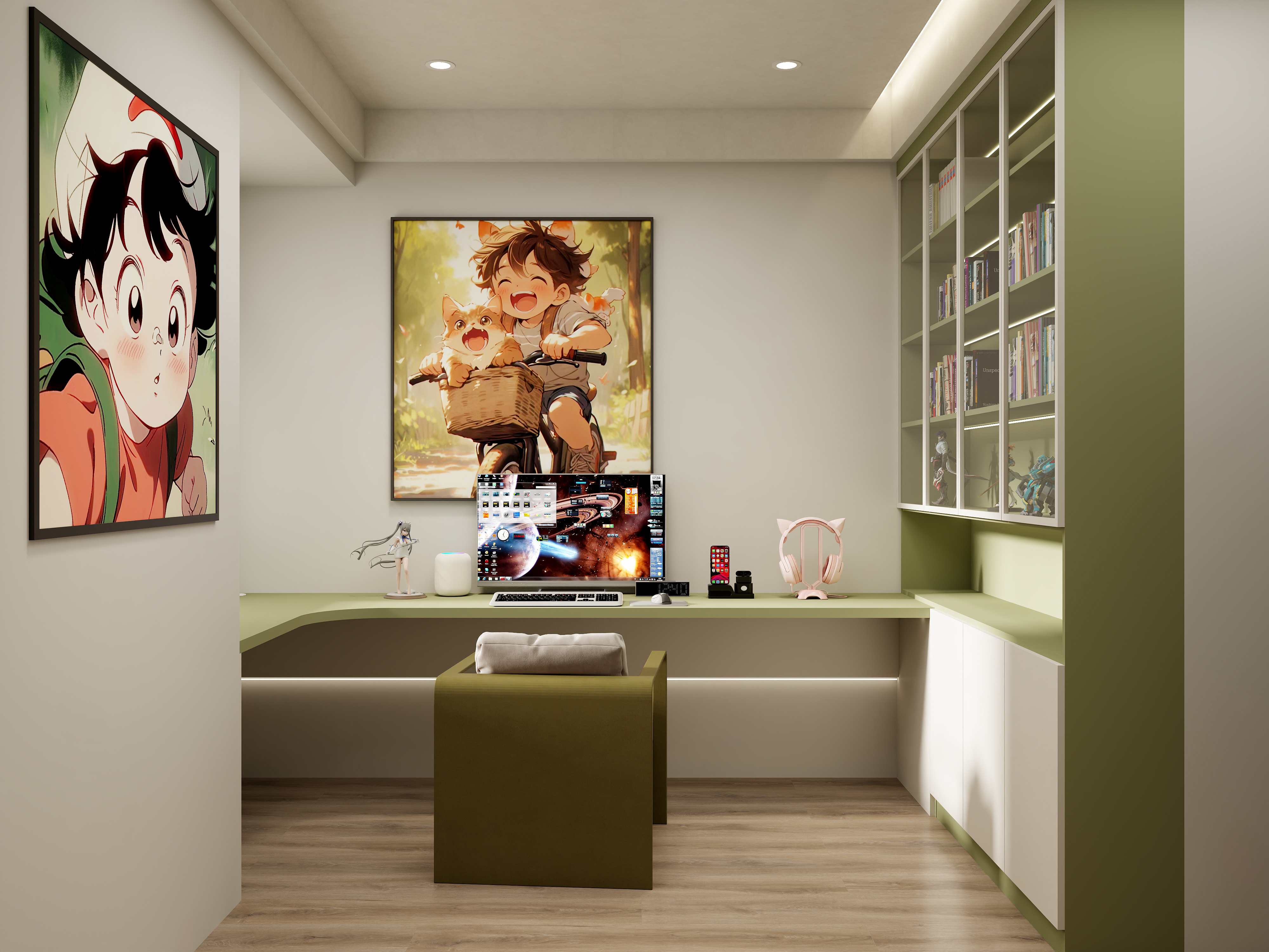 壹诺设计工作室-117㎡3室-现代简约装修效果图