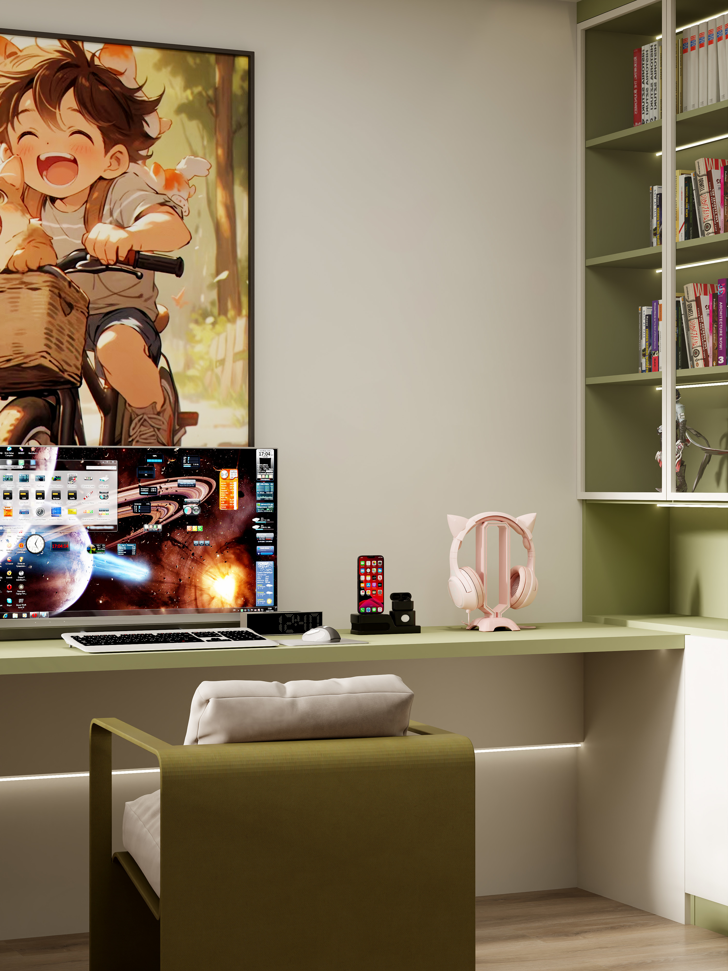 壹诺设计工作室-115㎡3室-现代简约装修效果图