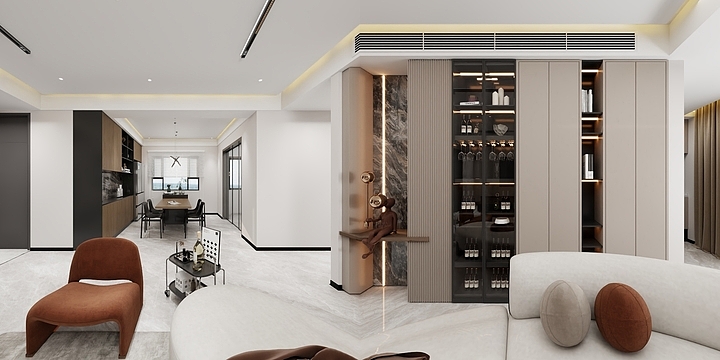 克洛-130㎡3室-装修设计方案