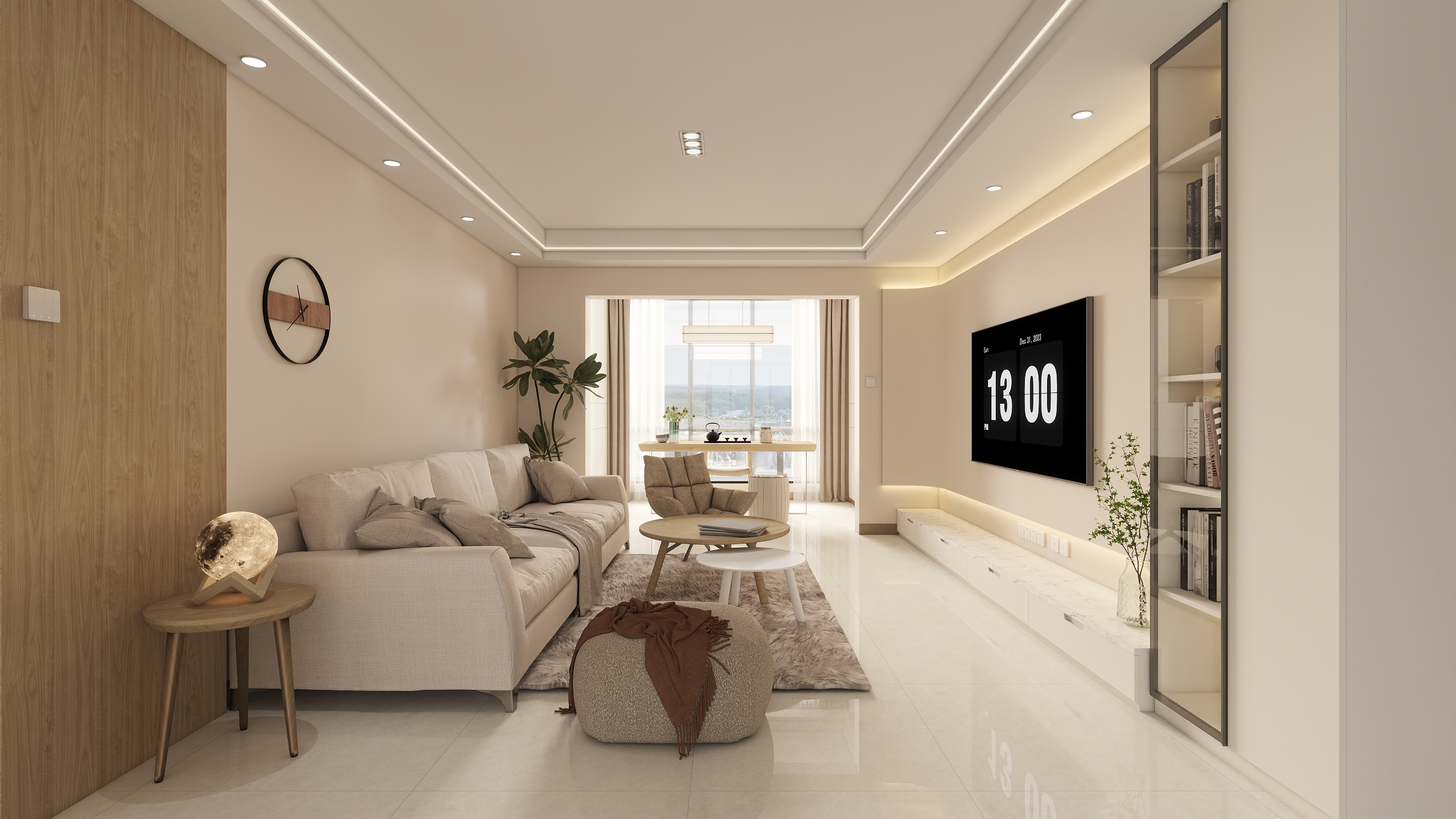 Sanshiness-安厦十五城126㎡3室-装修设计方案