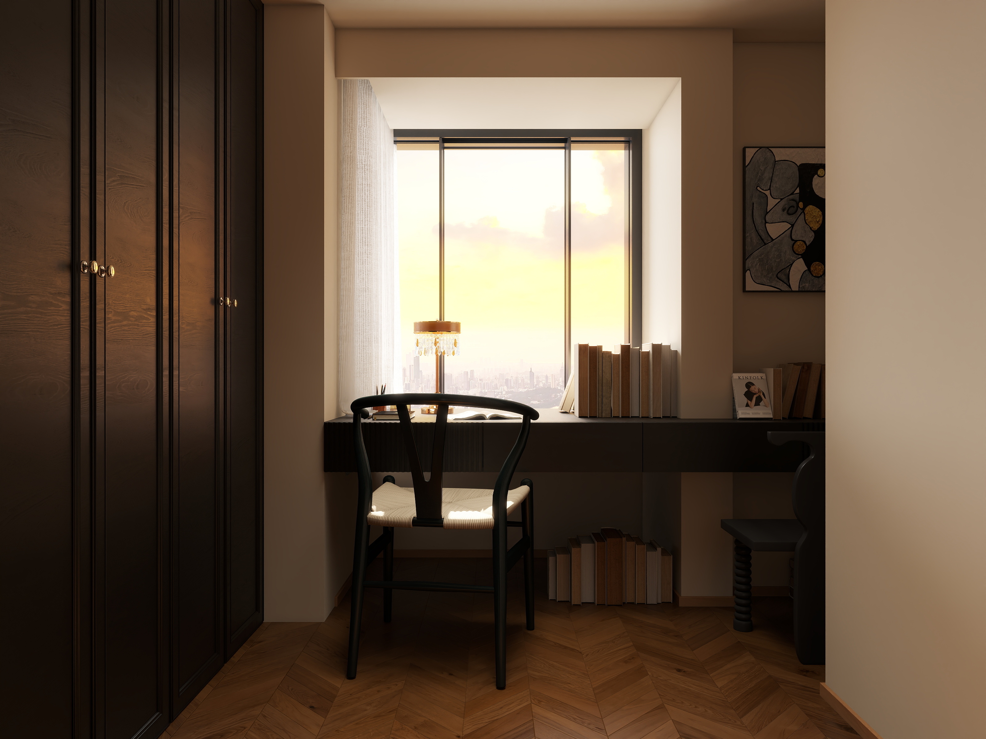 TS33333-水岸蓝桥中古风装修效果图