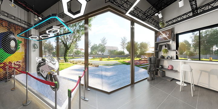 寄遇梦蔷薇-机车俱乐部-装修设计方案