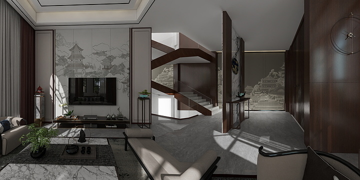 设计27rQMb-吉安县君山湖畔N1-1肖总二三楼卧室-装修设计方案