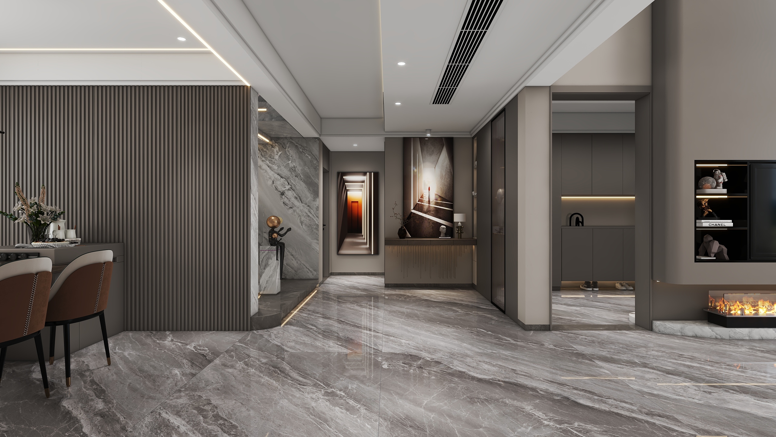 GRDesigner-现代简约轻奢别墅装修效果图