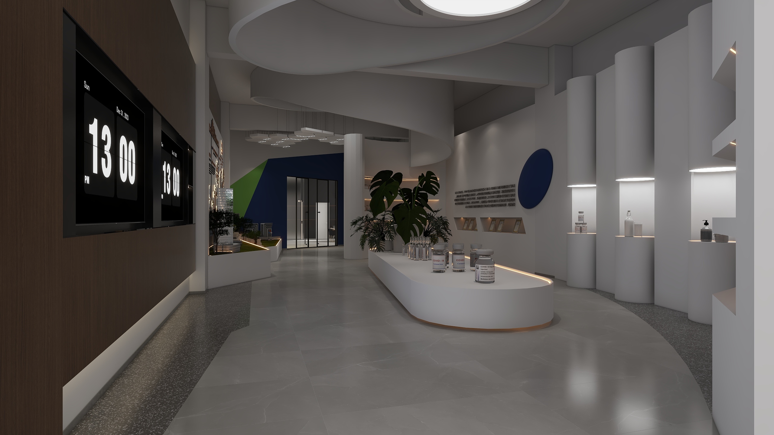 沙河壹格-医药展厅-装修设计方案