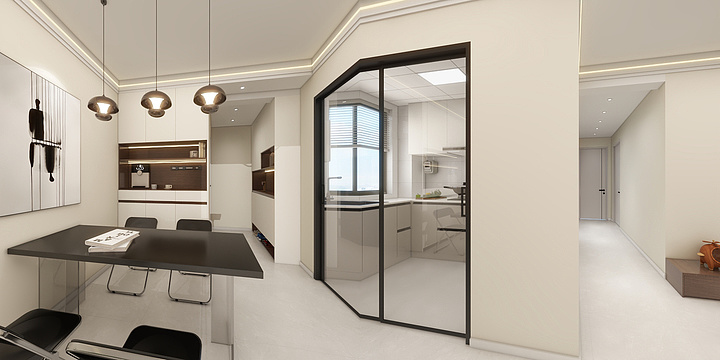 小米粥SU-云峰18-3-2301-改1-装修设计方案