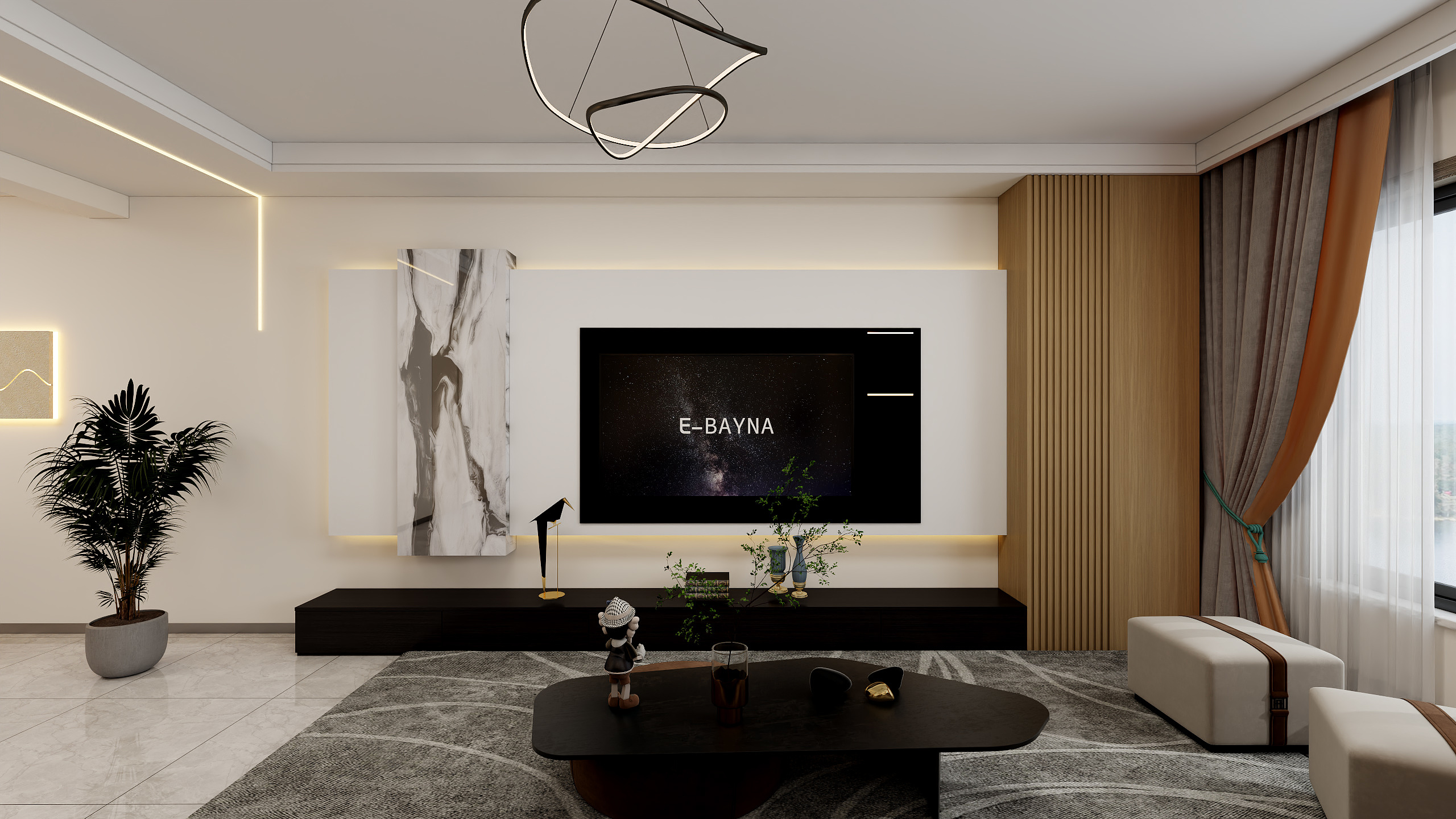 For卜Tomorrow寅和设计-伊泰华府荟115㎡2室-装修设计方案