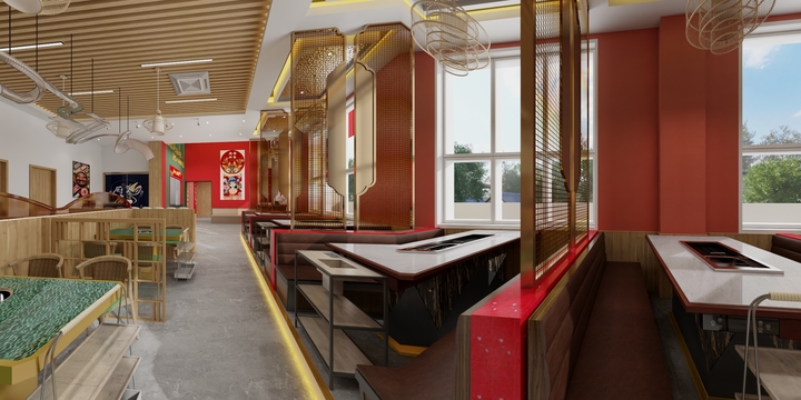 H丨Design-银光火锅店-装修设计方案