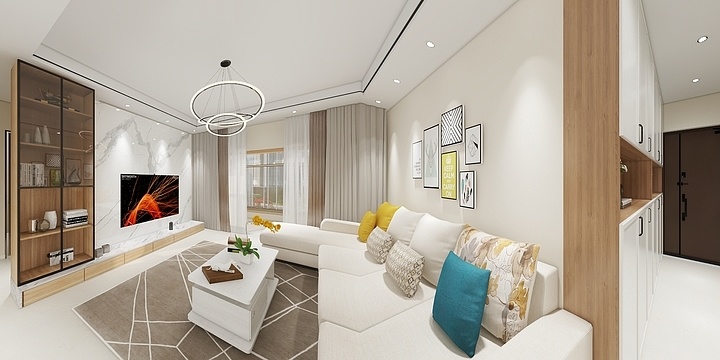 心家美装饰公司设计方案-水晶城二期115平设计方案-装修设计方案