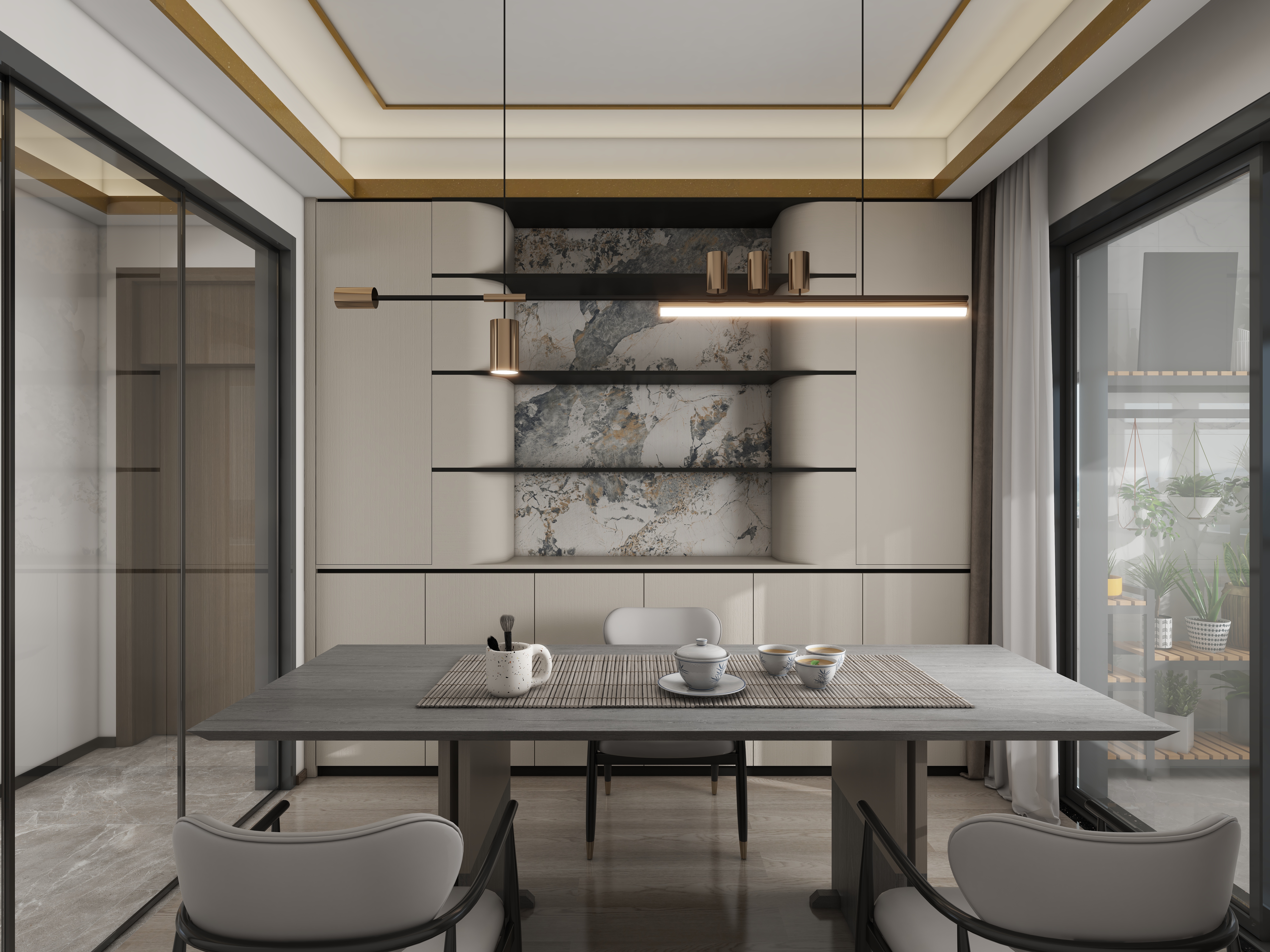 百艺空间装饰-179㎡4室-装修设计方案