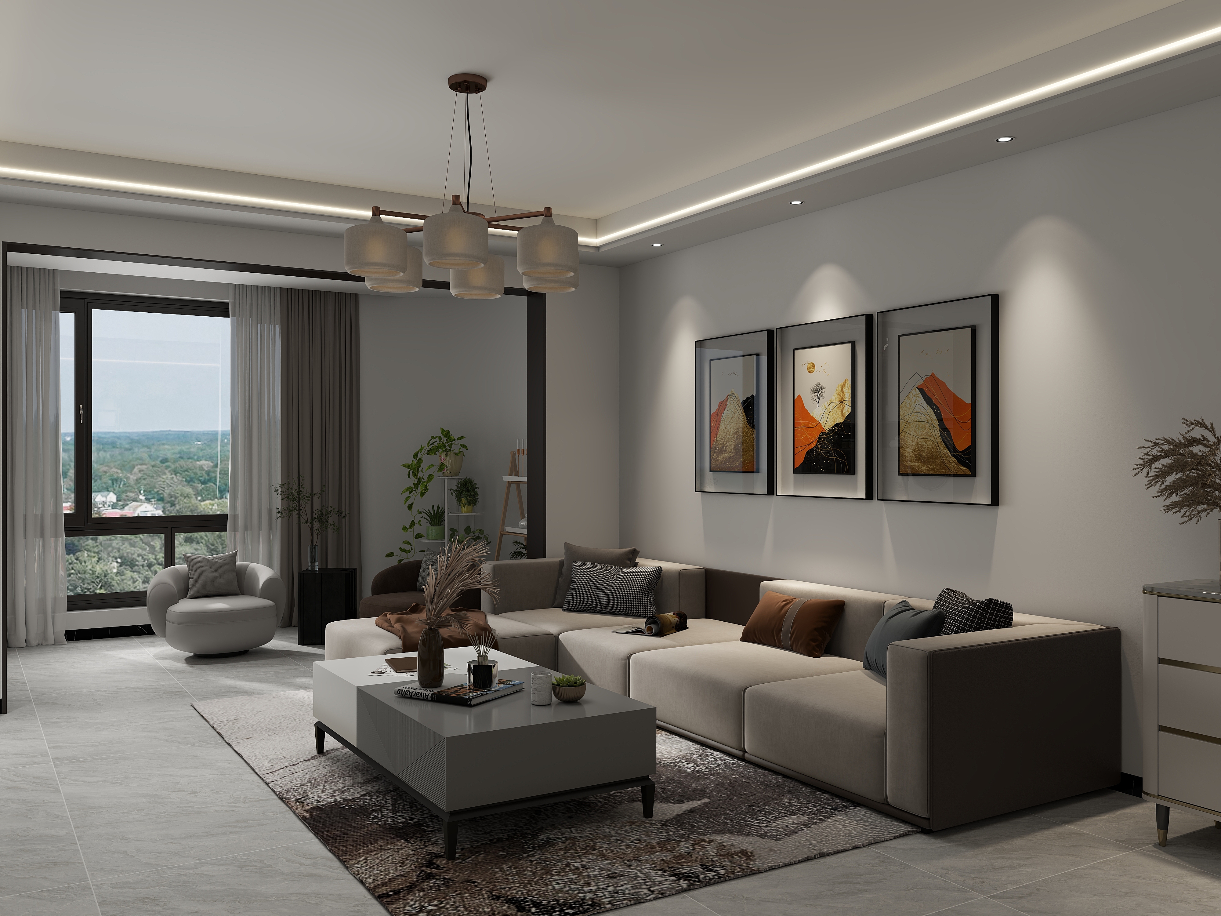 胸针-保利东湾55㎡-装修设计方案