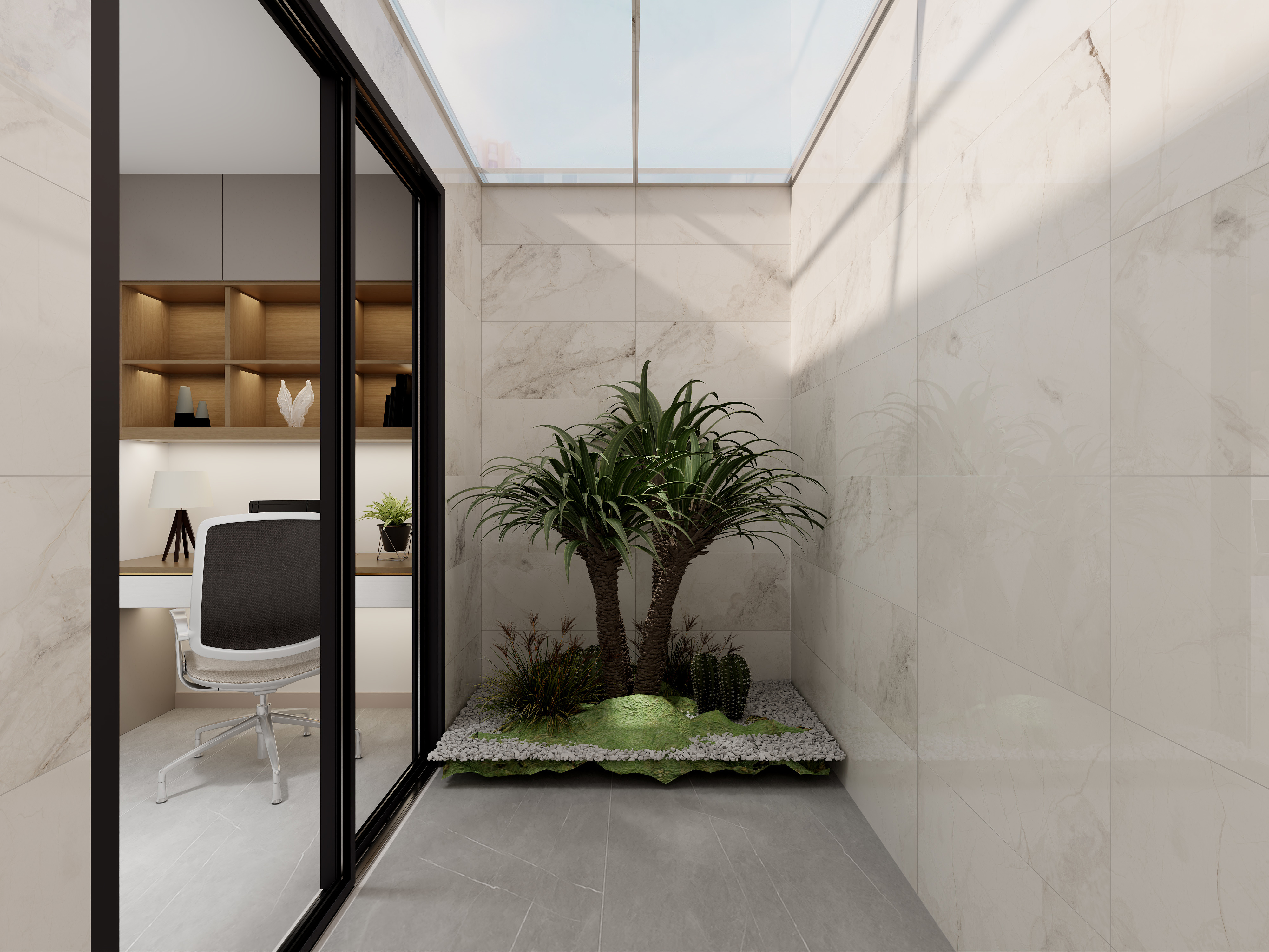 艺雅丽-93平现代简约轻奢装修效果图